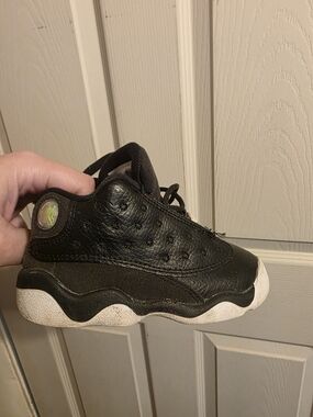 Jordan Kids Black and White Retro Sneakers